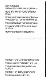 AEG 8609 D Instructions For Installation And Use Manual