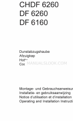 AEG CHDF 6260 Инструкции по эксплуатации и установке