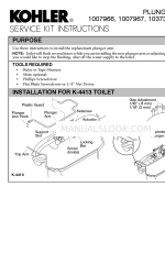 Kohler 1007966 Инструкции к сервисному набору