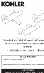 Kohler 10091W-CP Instrukcja instalacji i obsługi