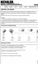 Kohler 10109 설치 지침