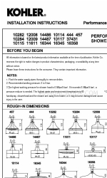 Kohler 10114 Инструкции по установке