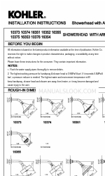 Kohler 10374 Instruções de instalação