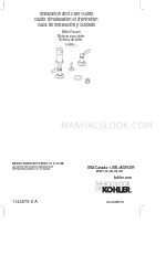 Kohler 10586-4-CP Handbuch für Installation und Pflege