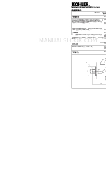 Kohler 13900T-4 Інструкція з монтажу