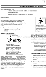 Kohler 13EFOZD Instructions d'installation