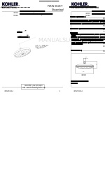 Kohler 15343 Series Instructions d'installation