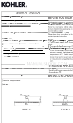 Kohler 18361X-CL Manual