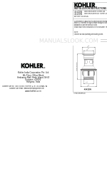 Kohler 45432IN Instructions d'installation