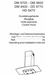 AEG DD 8770 Operating And Installation Instructions