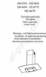 AEG DD 8770 Operating And Installation Instructions