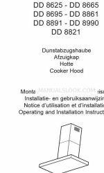 AEG DD 8821 Operating And Installation Instructions