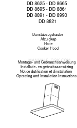 AEG DD 8821 Operating And Installation Instructions