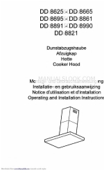 AEG DD 8821 Operating And Installation Instructions