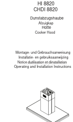 AEG HI 8820 Operating And Installation Instructions