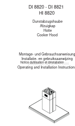 AEG HI 8820 Operating And Installation Instructions