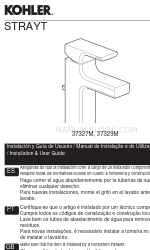 Kohler STRAYT 37327M Manual de instalación y uso