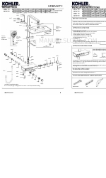 Kohler URBANITY+ 23751Т-9 Installation Instructions