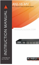 A-Neuvideo ANI-16-MV Instruction Manual