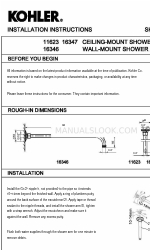 Kohler 11623 Instruções de instalação