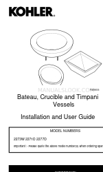 Kohler 2273W Installation And User Manual