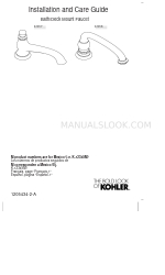 Kohler Artifacts K-T72778-4-CP Manuale di installazione e cura