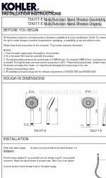 Kohler AWAKEN Geometric 72415T-E Istruzioni per l'installazione