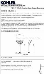 Kohler AWAKEN Geometric 72415T-E Інструкція з монтажу