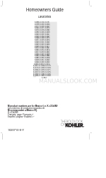 Kohler Cantata K-2199 Homeowner's Manual