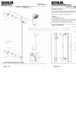 Kohler EXHALE 77361T-E Installation Instructions