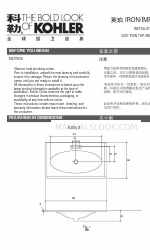 Kohler IRON/IMPRESSIONS K-3051-8 Istruzioni per l'installazione