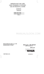 Kohler K-10551 Installation And Care Manual