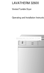 AEG LAVATHERM 32600 Instrucciones de uso e instalación