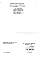 Kohler K-13688 Handbuch für Installation und Pflege