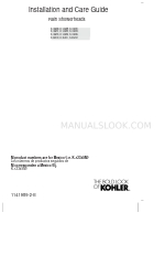 Kohler K-13689 Installation And Care Manual