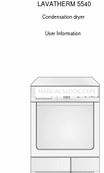 AEG LAVATHERM 5540 User Information