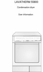 AEG LAVATHERM 55800 Gebruikersinformatie