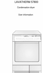 AEG LAVATHERM 57800 Informations sur l'utilisateur