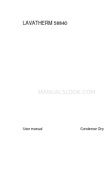 AEG LAVATHERM 58840 Посібник користувача