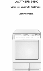 AEG LAVATHERM 59800 User Information