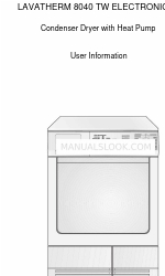 AEG LAVATHERM 8040 TW ELECTRONIC Informations sur l'utilisateur