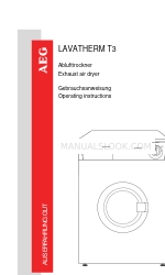 AEG LAVATHERM T3 Operating Instructions Manual