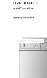 AEG LAVATHERM T30 Operating Instructions Manual