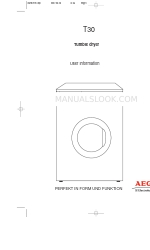 AEG LAVATHERM T30 User Information