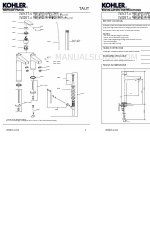 Kohler TAUT K-74013T-4-CP Istruzioni per l'installazione