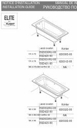 Kohler Jacob Delafon ELITE 6D030D-00 Installation Manual