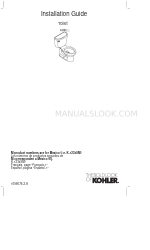 Kohler Cimarron Comfort Height Class Five EcoSmart K-3496-HE Manual de instalação