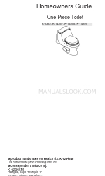 Kohler K-14258 Homeowner's Manual