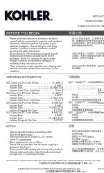 Kohler VEIL K-1667T-S Manuel d'instructions d'installation