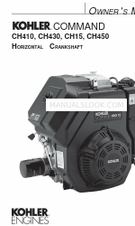 Kohler COMMAND CH15 Manuale d'uso